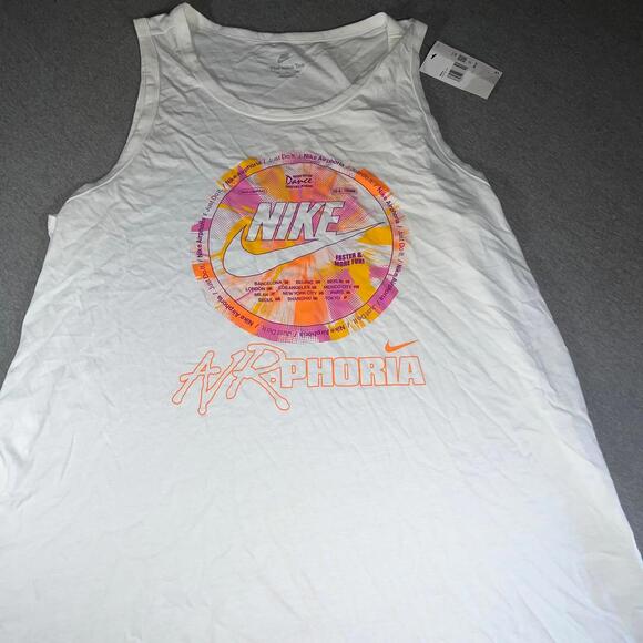 NWT Nike Just Do It The Nike Tee Airphoria Dance Mens XXL White Tank Top Tshirt - Picture 2 of 6